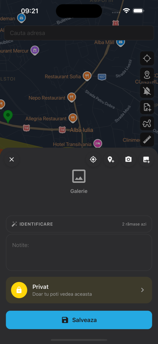 Log a new find dialog